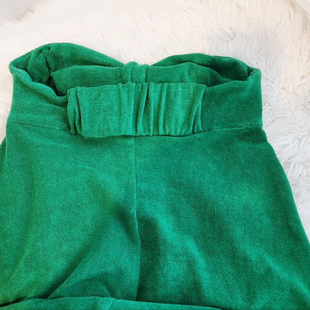 ZIMMERMAN SRRAPPLES MIDI DRESS IN GREEN TERRY CLOTH BELOW KNEE LENGHT SZ 3/LARGE - Picture 15 of 15